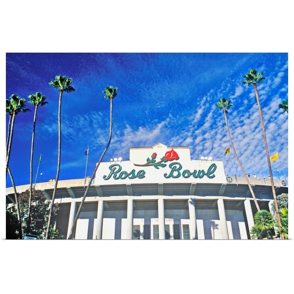 Shop Black Friday Deals On Front Entrance To The Rose Bowl In Pasadena Pasadena California Poster Print Overstock 21000760