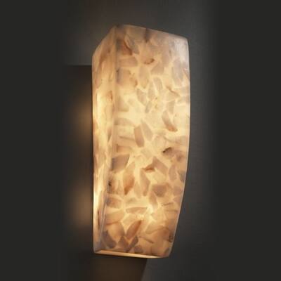 Justice Design Alabaster Rocks 1-light ADA (No Metal) Wall Sconce