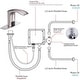 preview thumbnail 15 of 13, Chrome Touchless Bathroom Faucet with Hole Cover Plate