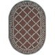 preview thumbnail 80 of 105, SAFAVIEH Handmade Chelsea Kimber Trellis French Country Wool Rug 7'6" x 9'6" Oval - Brown/Blue - Oval