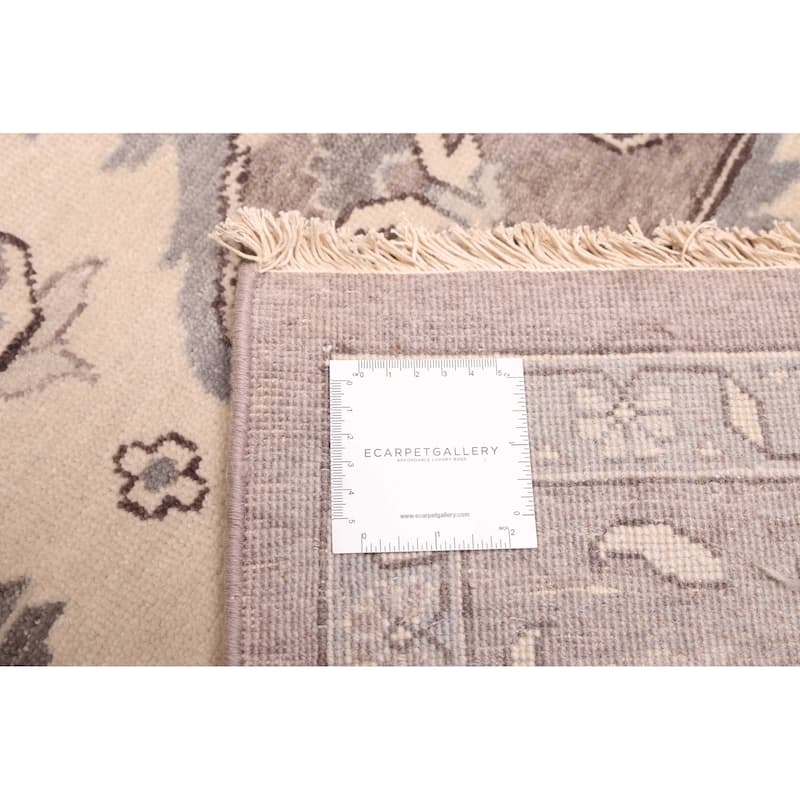 ECARPETGALLERY Hand-knotted Jules Sultane Grey, Taupe Wool Rug - 9'0 x 11'11