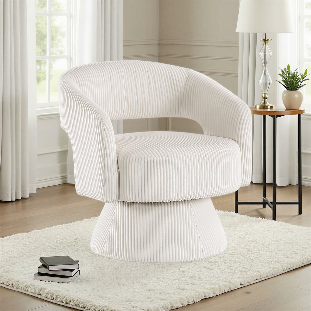Fremont & Park Parris Corduroy Swivel Chair