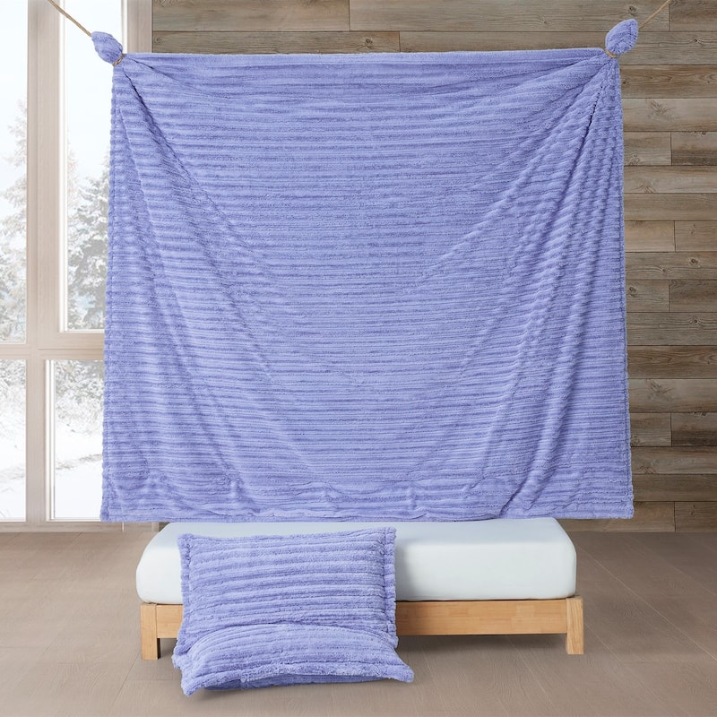 You're Makin Me Plush® - Coma Inducer® Oversized Comforter Set - Provence Purple
