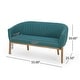 preview thumbnail 19 of 26, Galena Mid-century Modern Glam Loveseat by Christopher Knight Home