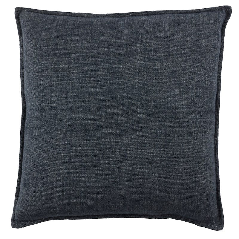 Bay Solid Throw Pillow - 20"X20" Cover Only - Dark Blue
