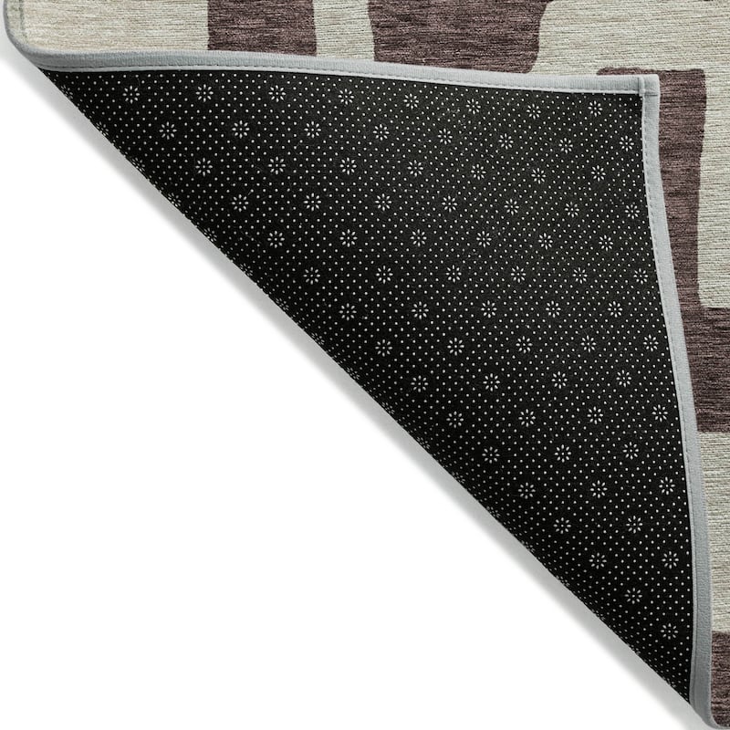 Machine Washable Indoor/ Outdoor Chantille Contemporary Geo Rug