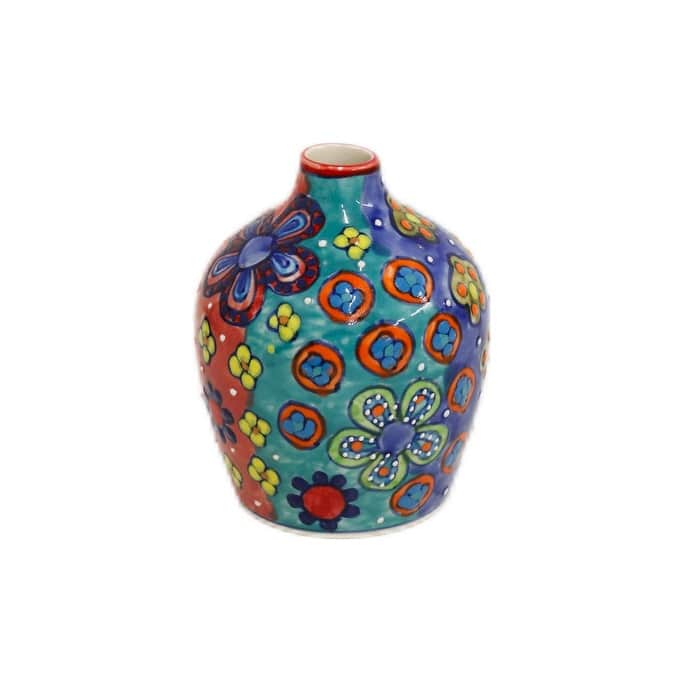 Home&Manor Mini Ceramic Vase Multicolor