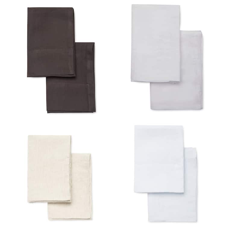 Belgian Flax Linen Collection Solid Pillowcases