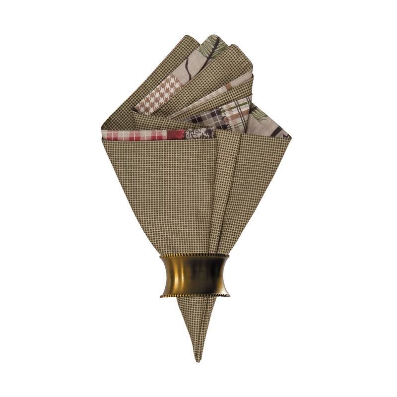 Caleb Reversible Napkin Set of 6 - 20"x20"