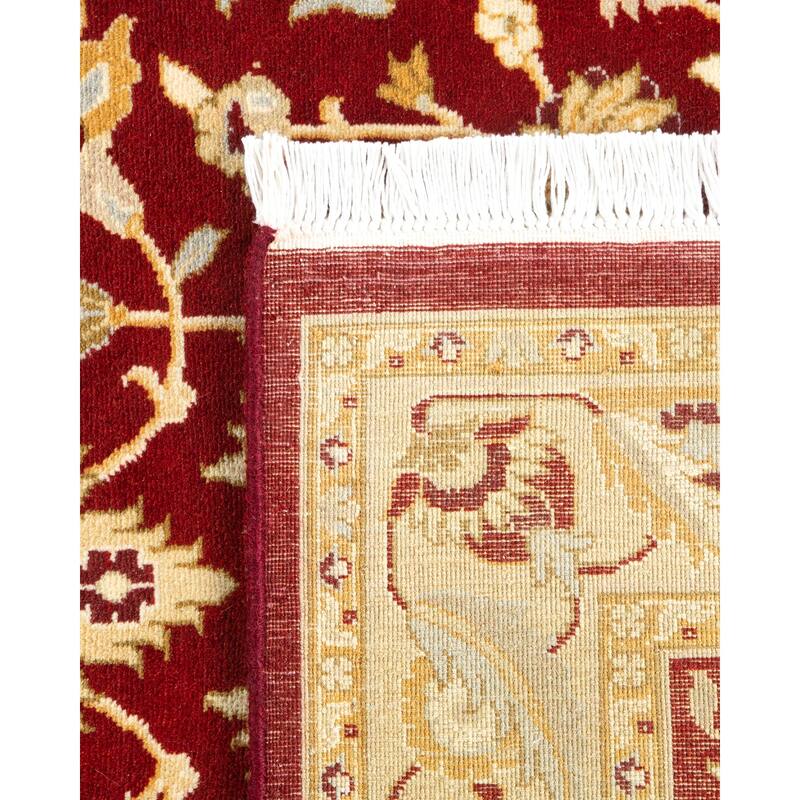 Overton Handknotted Wool Traditional Oriental Red Area Rug - 3' x 5'