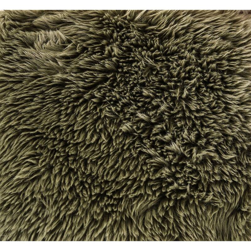 Olive Green Finish Modular Design Compressed Sofa 1pc