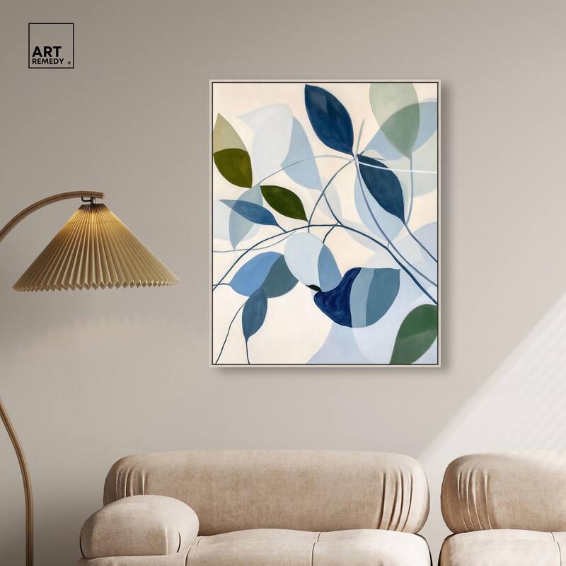 Woven Botanicals I Canvas by Art Remedy