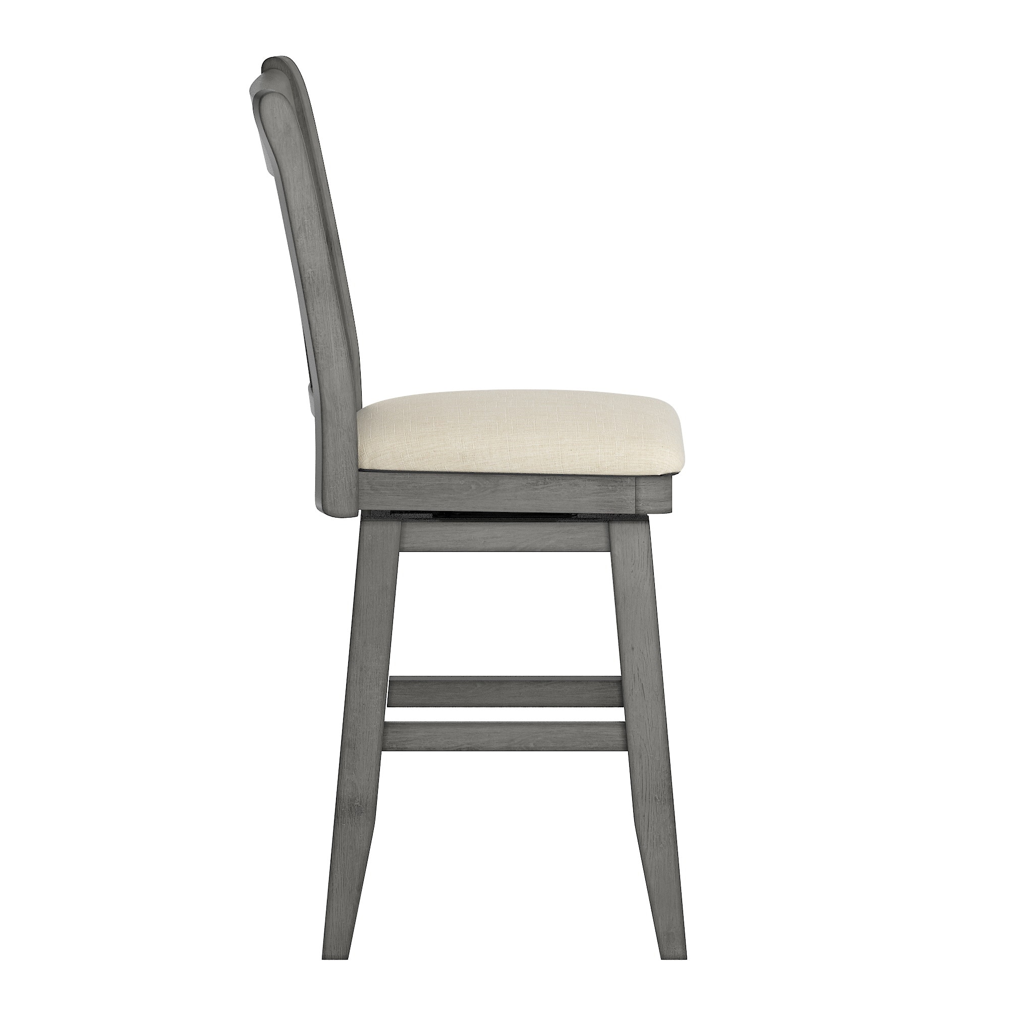 Eleanor Double X Back Wood Swivel Bar Stool by iNSPIRE Q Classic