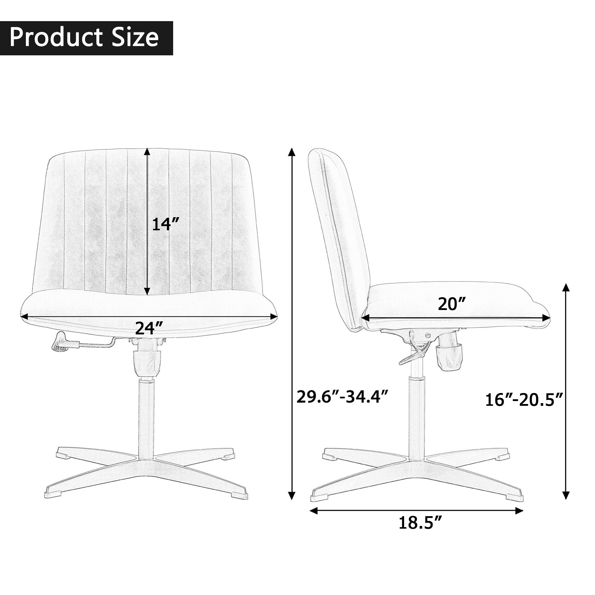 Vanity chair dimensions outlet