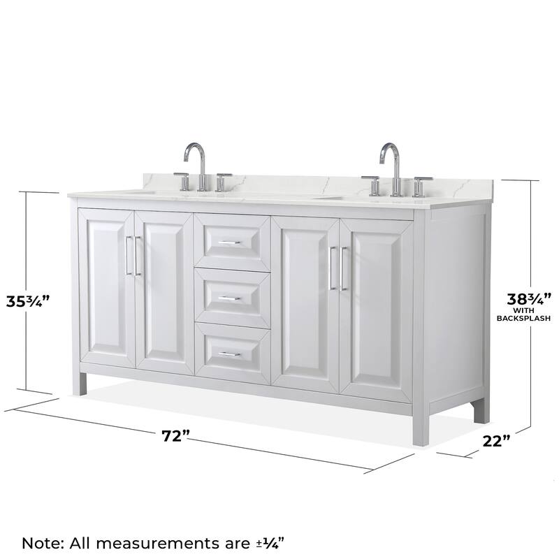 Wyndham Collection WCV252572D-QTZ-US3M70 Daria 72" Free Standing