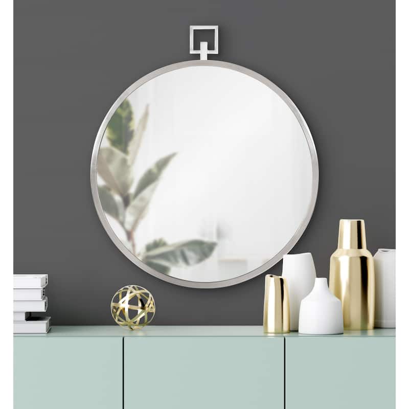 Kate and Laurel Tabb Round Framed Mirror