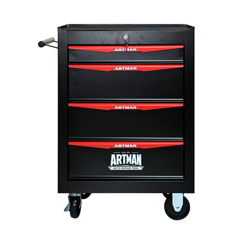Rolling Metal Tool Cart with 4/5/6/7 Drawers,Ball Bearing Drawer Slide