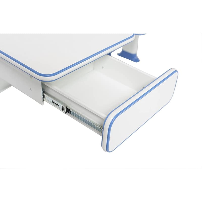 ApexDesk Little Soleil Kid's Height Adjustable Desk w/ Shelf & Drawer