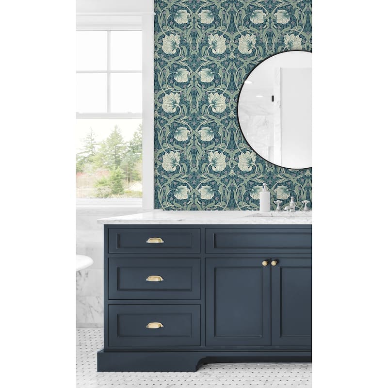 NextWall Pimpernel Floral Peel and Stick Wallpaper