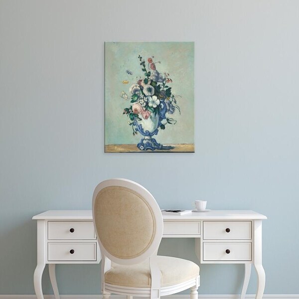 Easy Art Prints 's 'Flowers in a Rococo Vase, c. 1876' Premium Canvas Art