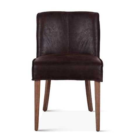 Avery Leather Side Chairs, Set of 2