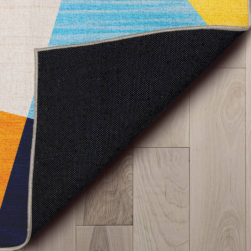 Well Woven Crayola Bright Modern Dining Bedroom Playroom Low-Pile Rug