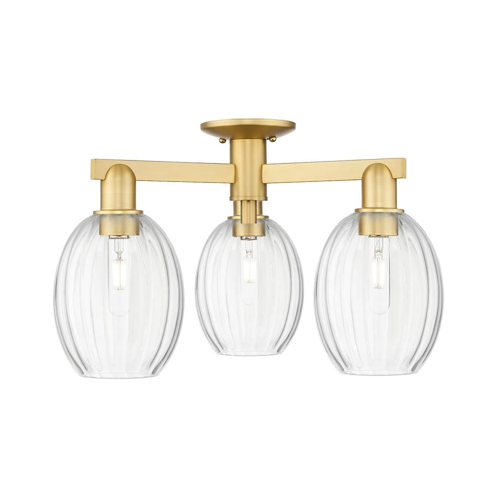 Innovations Lighting 716-3F-13-24 Preston Semi-Flush Preston 3 Light