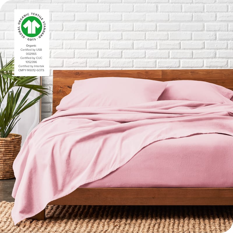Bare Home Organic Cotton Flannel Sheet Set