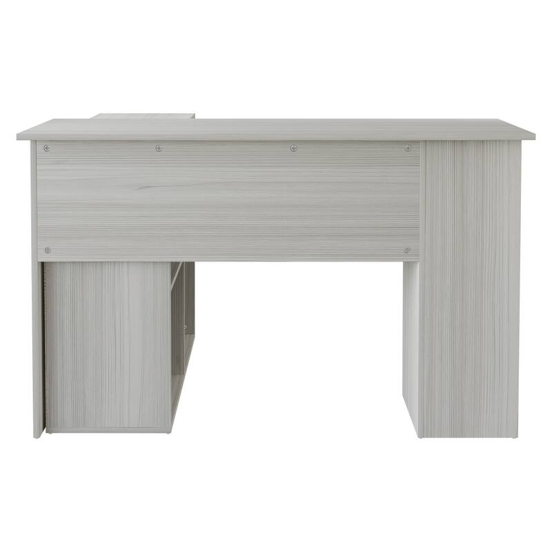 CraftPorch Elegance L-Shape Writing Desk with Cabinet