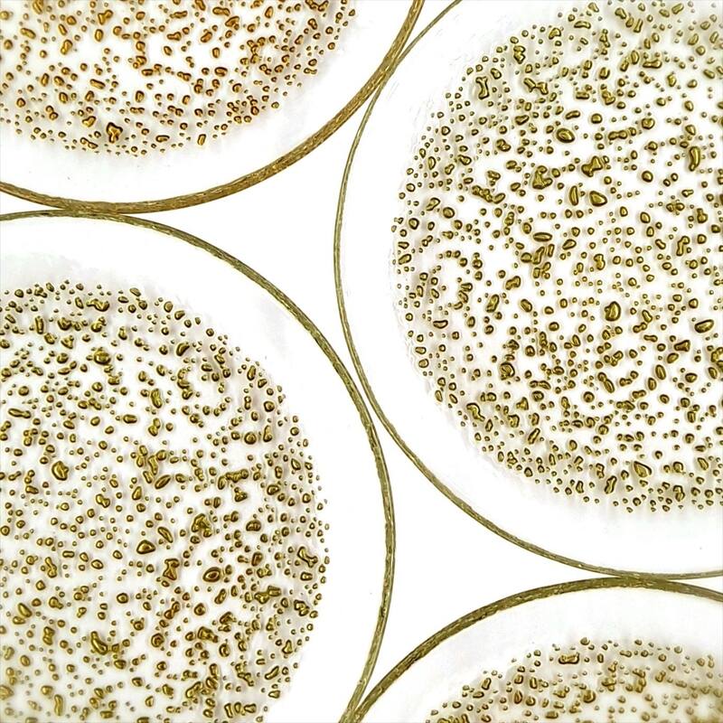 7 Inch Glass Canape Appetizer Plate with Pebble Pattern Perfect for Dinner Parties - 7”D x 7”W x 0.5”H