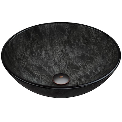 Vigo 16-1/2" Glass Bathroom Vessel Sink