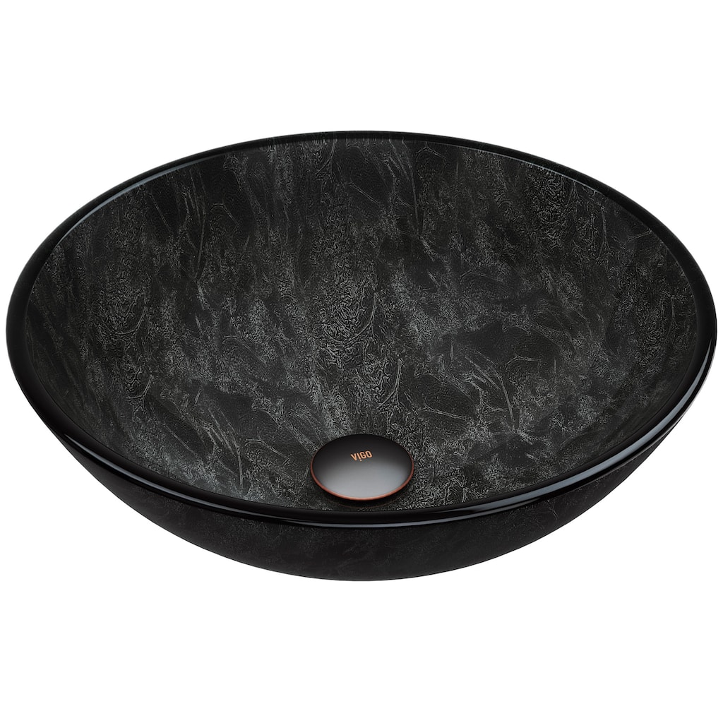 Vigo 16-1/2" Glass Bathroom Vessel Sink