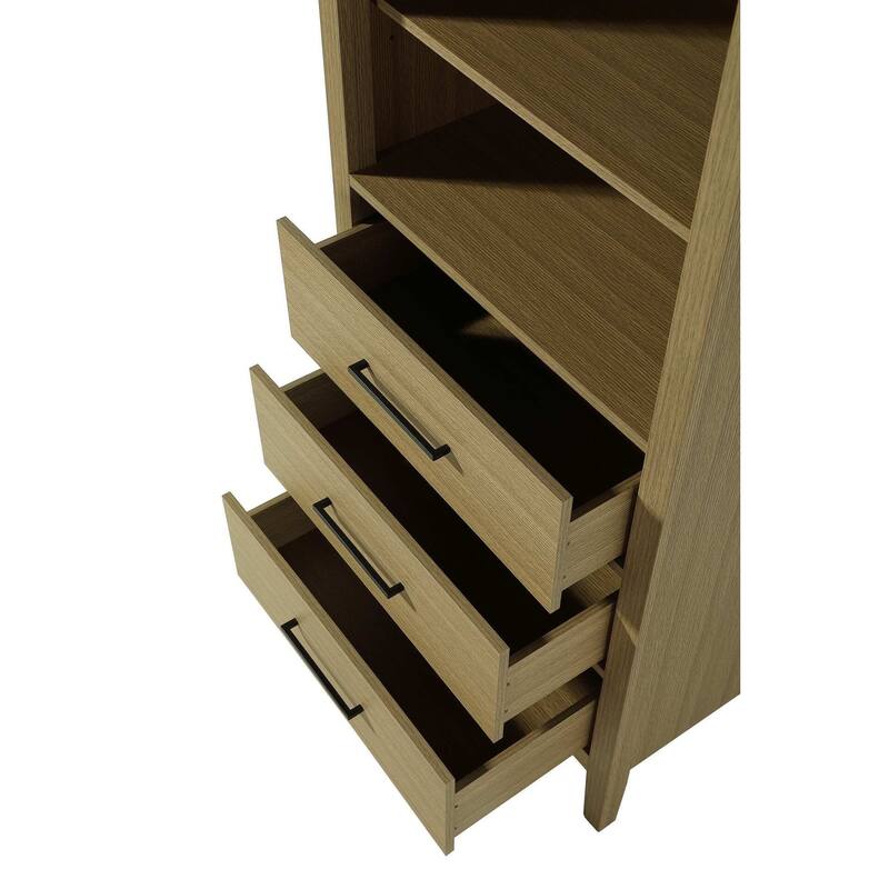 Laura 16-28 Inch Open Shelving Bath Storage Cabinet