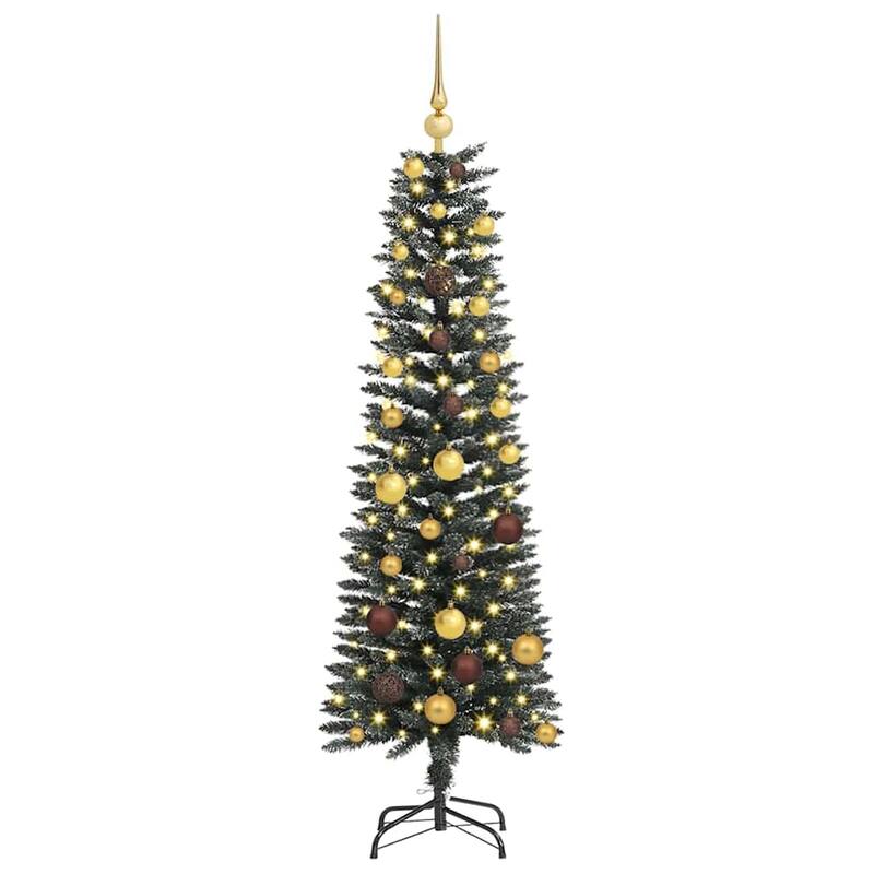 vidaXL Artificial Christmas Tree with 150 LEDs Green 43 x 43 x 150 cm