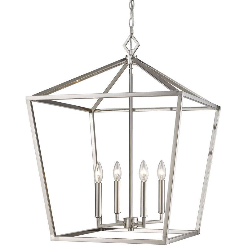 Millennium Lighting Ritner 4 Light 20" Wide Taper Candle Pendant - Satin Nickel