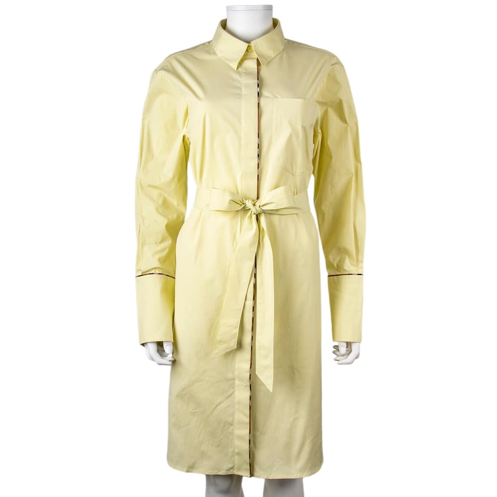 Burberry Ivery Belted Shirt Dress