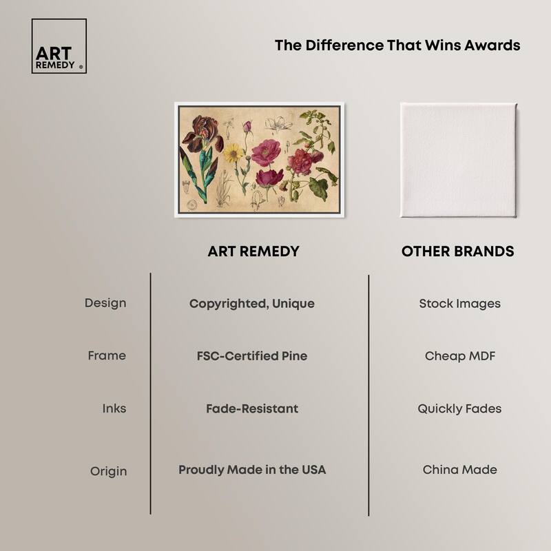 Blossoming Florals Canvas by Art Remedy