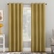 preview thumbnail 69 of 74, Sun Zero Cameron Thermal Insulated Total Blackout Grommet Curtain Panel, Single Panel 50" x 108" - Gold