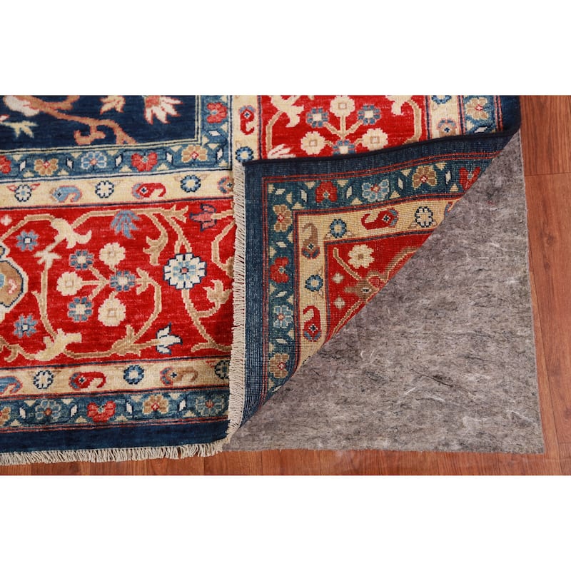 Vegetable Dye Blue Ziegler Oriental Area Rug Handmade Wool Carpet - 9'2"x 12'0"