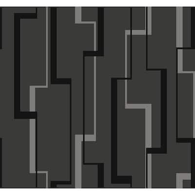 Seabrook Designs Cosmic Lined Geometric Unpasted Wallpaper