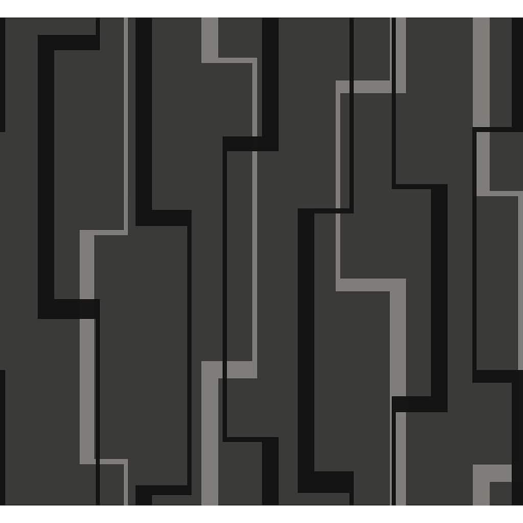 Seabrook Designs Cosmic Lined Geometric Unpasted Wallpaper