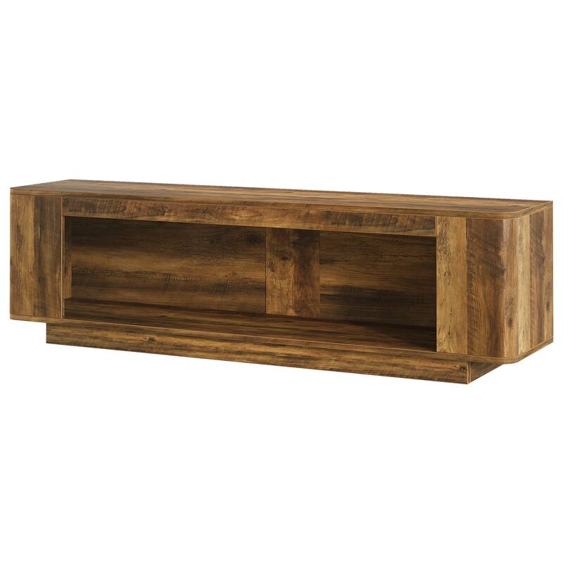 TV Stand Entertainment Center with LED Light Strip for Living Room