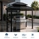 preview thumbnail 13 of 30, Kozyard Outdoor BBQ Grill Gazebo Canopy Hardtop Grill Gazebo and Vented Soft Top Gazebo Canopy. 2Size: 6ft x 8ft and 5ft x 8ft