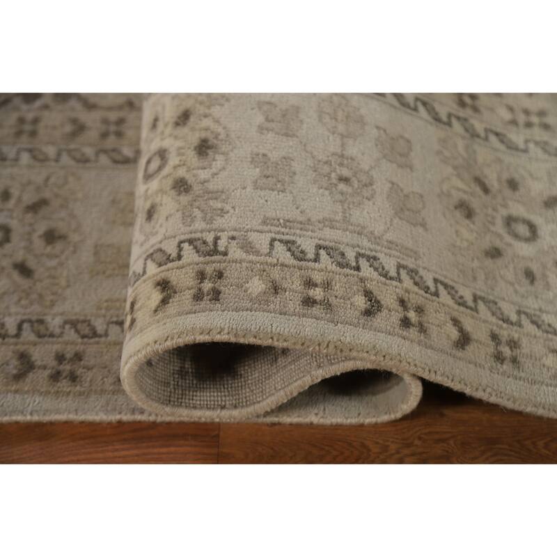 Oushak Living Room Area Rug Handmade Wool Carpet - 8'1"x 10'0"