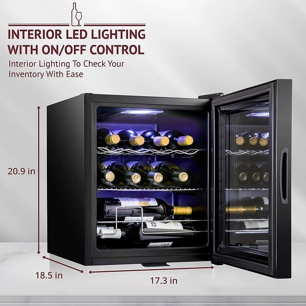 small wine fridge with lock