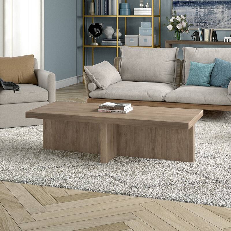 Elna 54" Wide Rectangular Coffee Table - 54" Wide