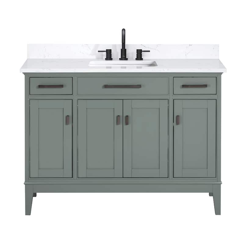 Avanity MADISON-VS49-E Madison 48" Free Standing Single Basin Vanity - Smoke Green