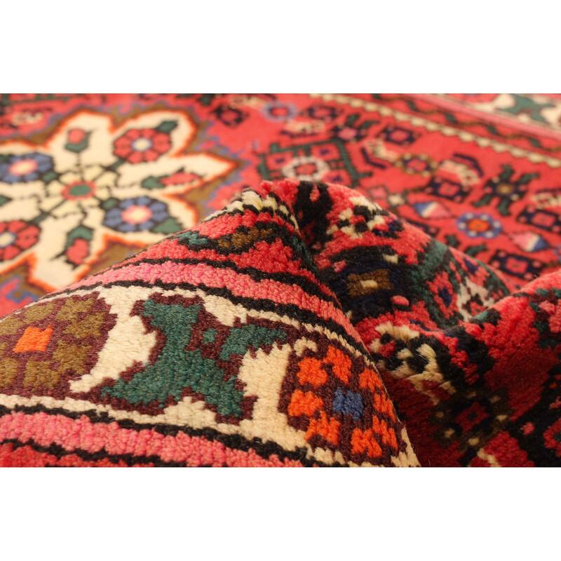 ECARPETGALLERY Hand-knotted Andelz Red Wool Rug - 2' 9" x 9' 7"