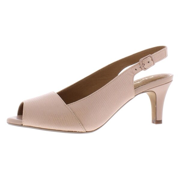 clarks peep toe heels