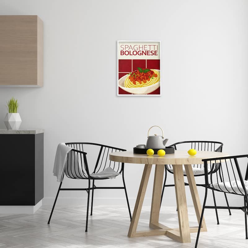 Stupell Spaghetti Classic Kitchen Framed Giclee Art Design By Kim Allen